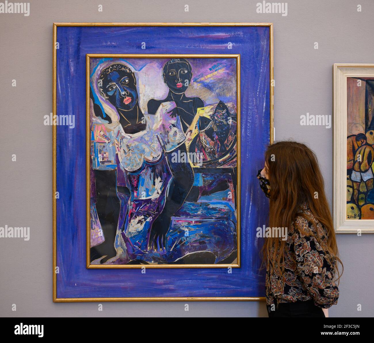 Bonhams, London, UK. 16 March 2021. Preview of Bonhams Modern