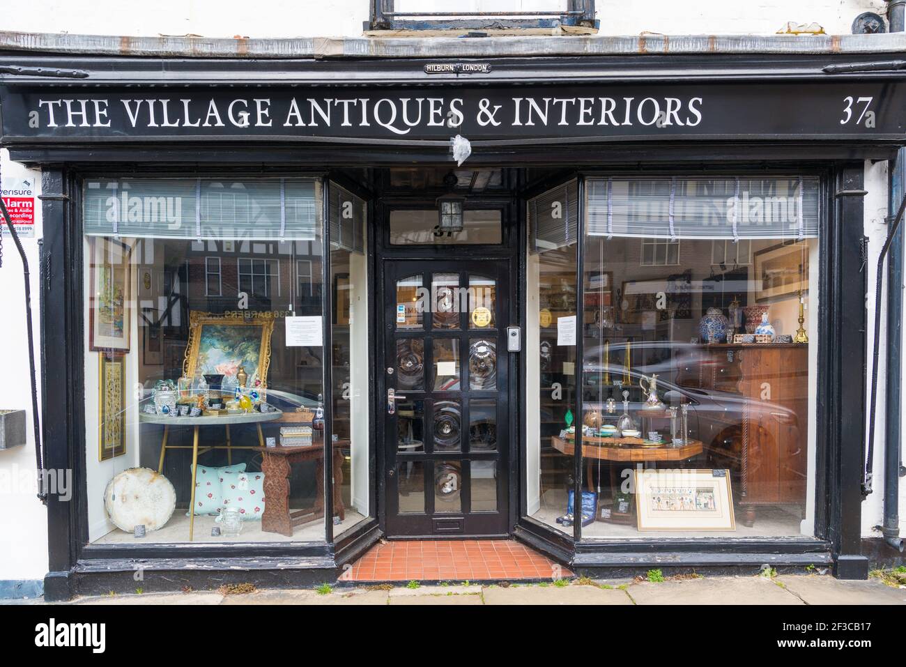 The Village Antiques & Interiors shop situated in High Street, Pinner