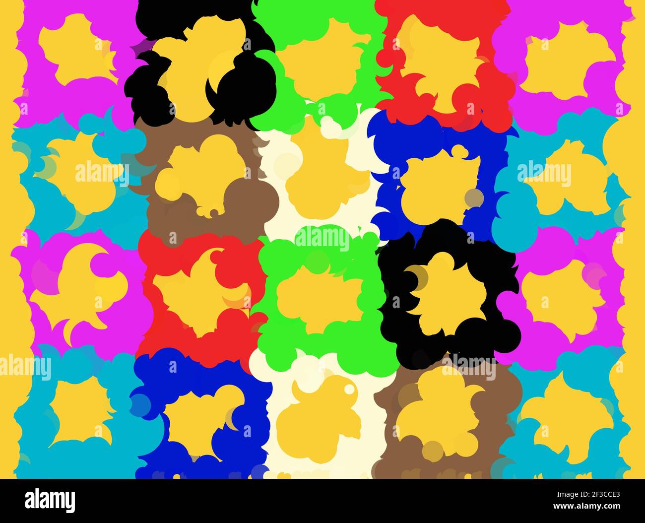 Illustration of All Things Yellow Stock Photo - Alamy