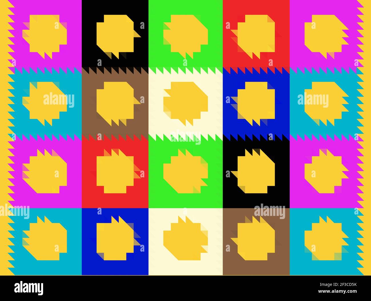 Illustration of All Things Yellow Stock Photo - Alamy