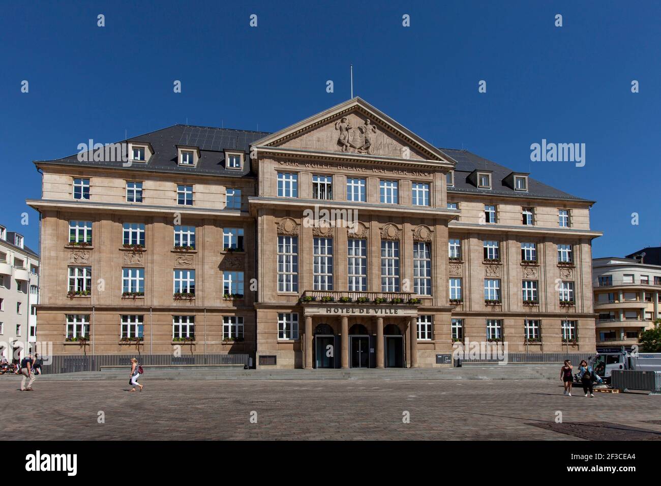 Luxembourg: Town Hall of Esch-sur-Alzette Stock Photo
