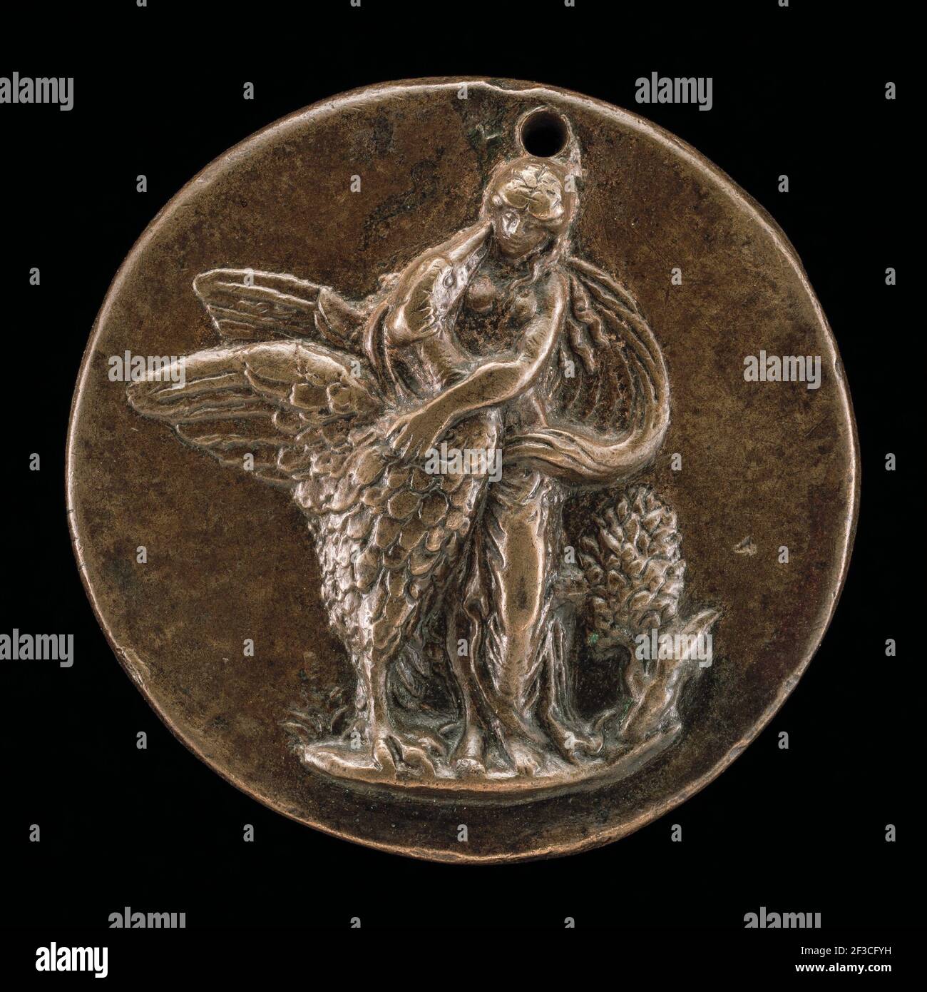 Leda and the swan greek mythology hires stock photography and images