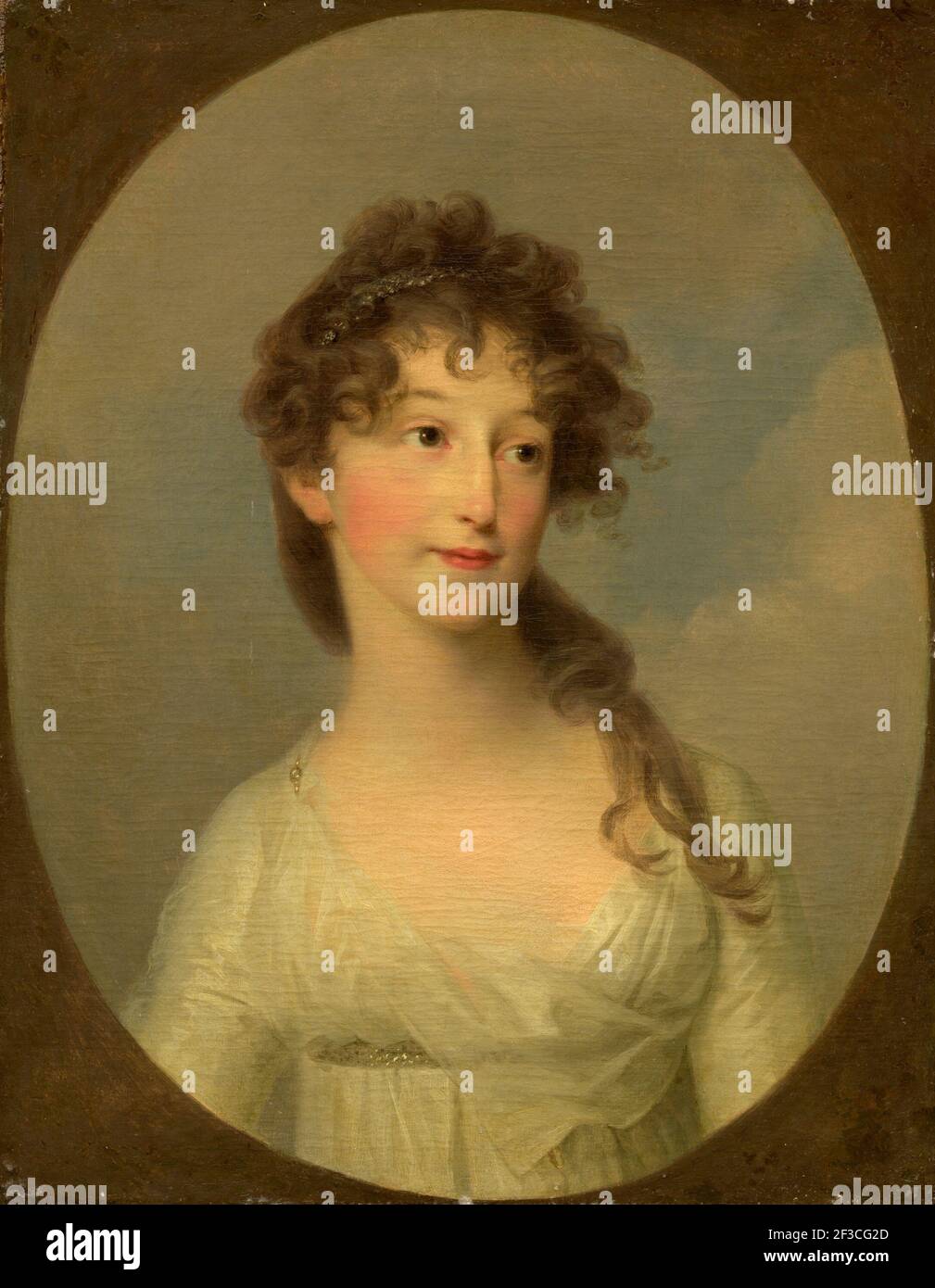 Possibly Franciska Krasinska, Duchess of Courland, c. 1790. Stock Photo