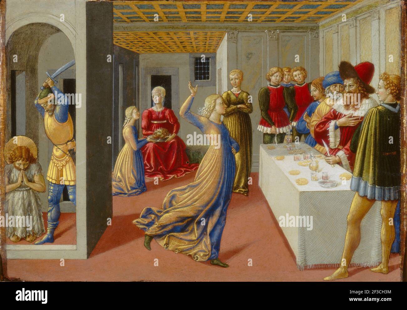 The Feast of Herod and the Beheading of Saint John the Baptist, 1461-1462. Stock Photo