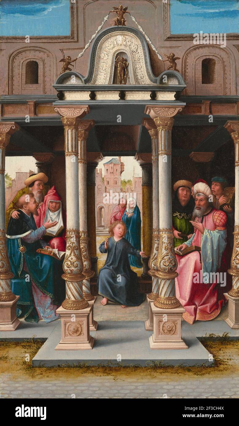 Christ among the Doctors [obverse], c. 1513. Stock Photo