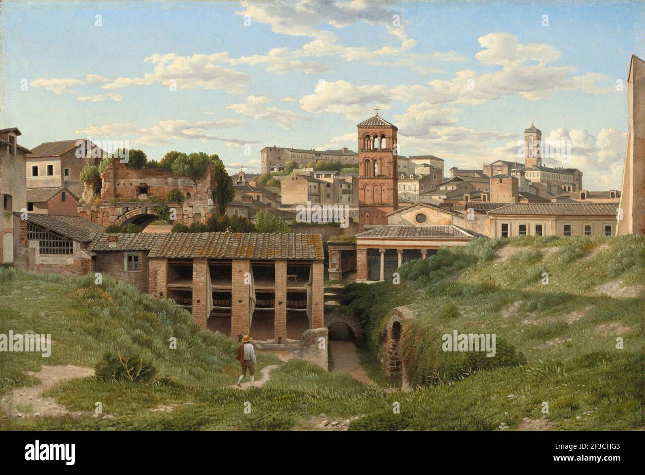 View of the Cloaca Maxima, Rome, 1814. Stock Photo