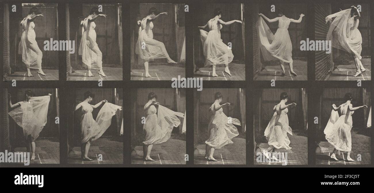 Plate Number 188. Dancing (fancy), 1887. Stock Photo