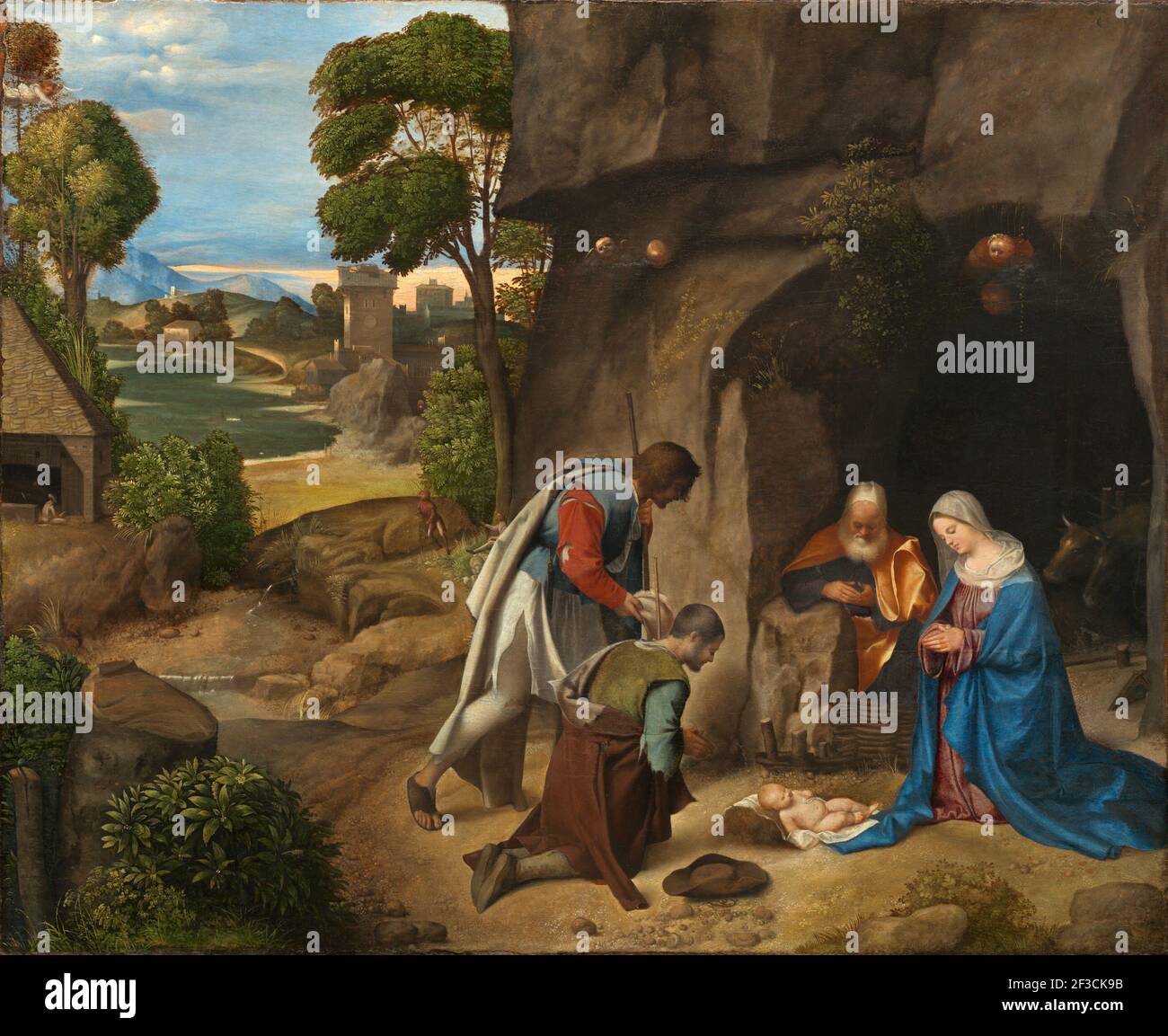 The Adoration of the Shepherds, 1505/1510. Stock Photo