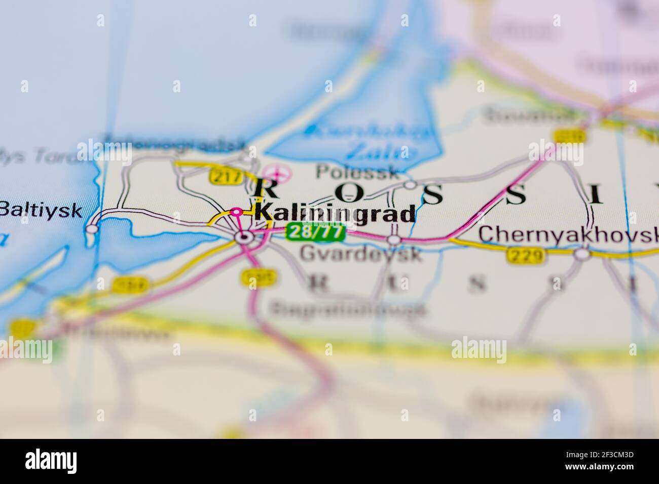 Kaliningrad on a map hires stock photography and images Alamy