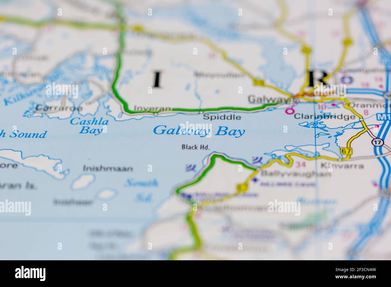 Galway Bay Ireland Map Galway Bay Map High Resolution Stock Photography And Images - Alamy
