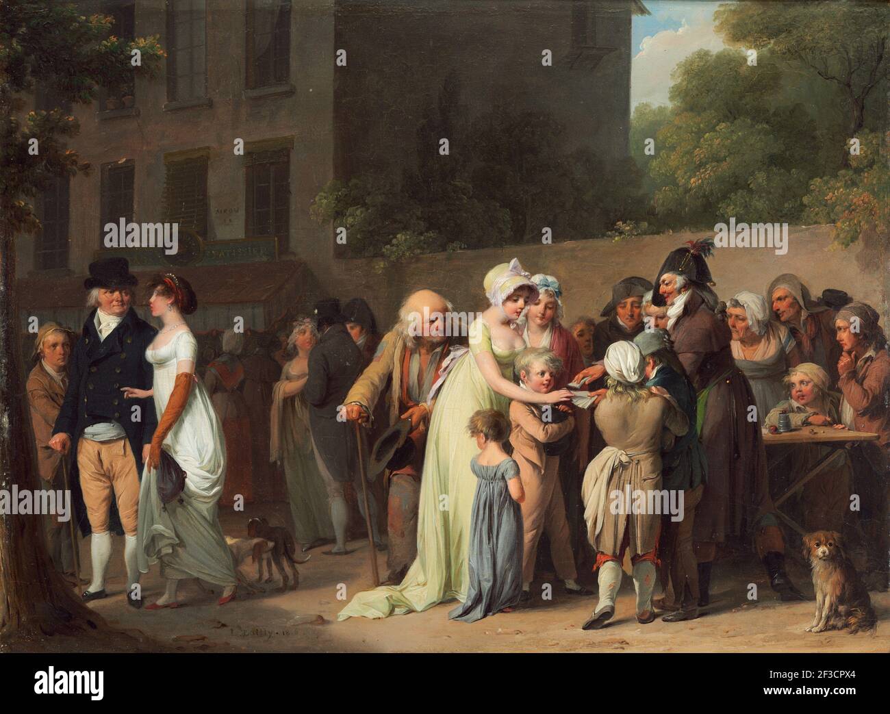 The Card Sharp on the Boulevard, 1806 Stock Photo - Alamy