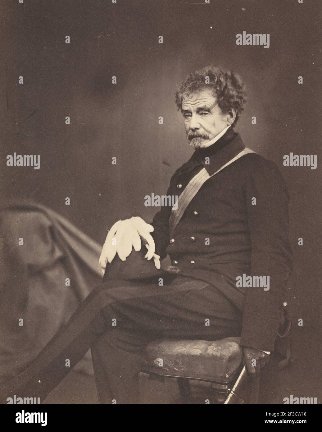 Lieutenant General Sir Colin Campbell, G.C.B., 1855. Stock Photo
