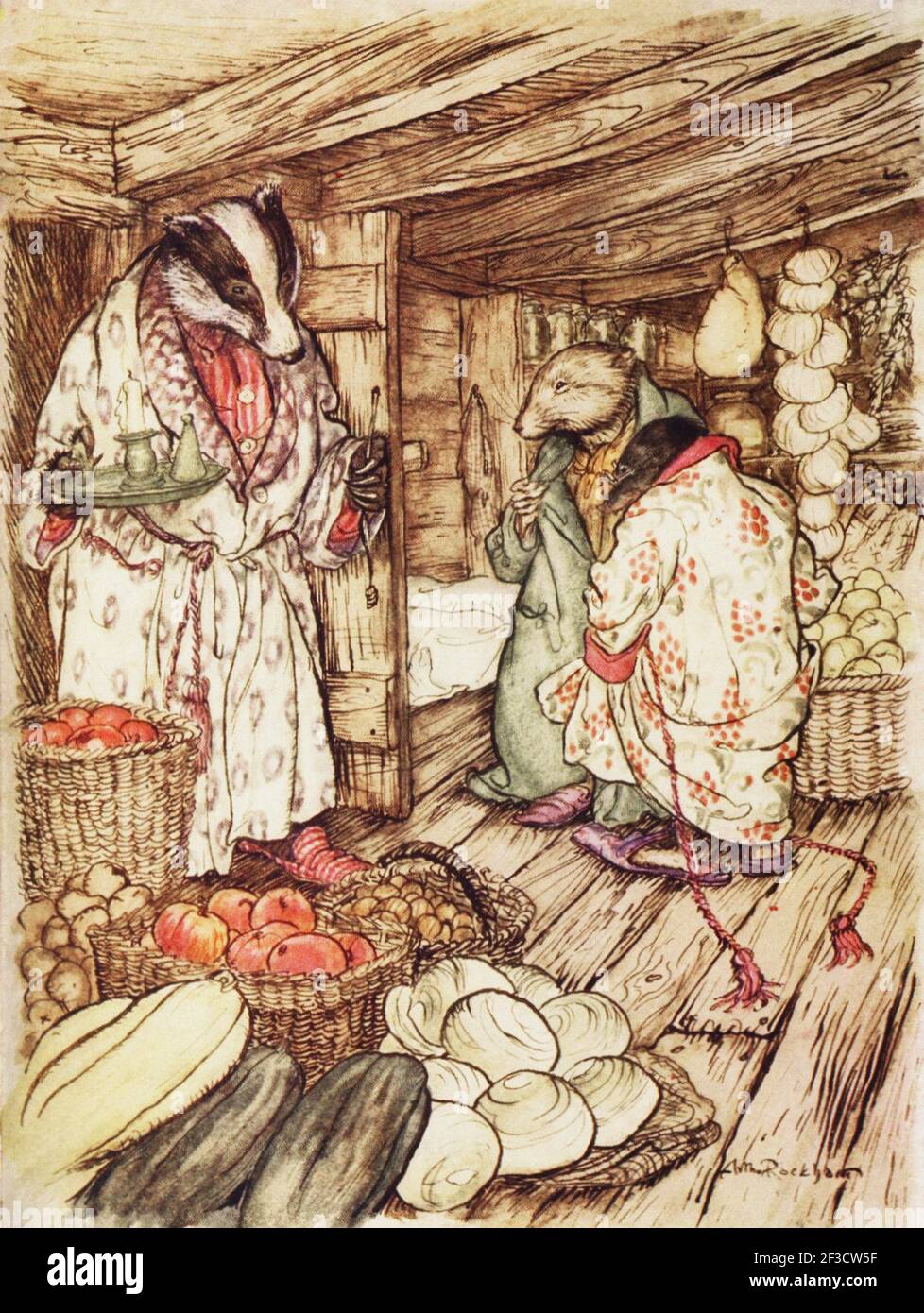 wind in the willows arthur rackham illustration Stock Photo - Alamy