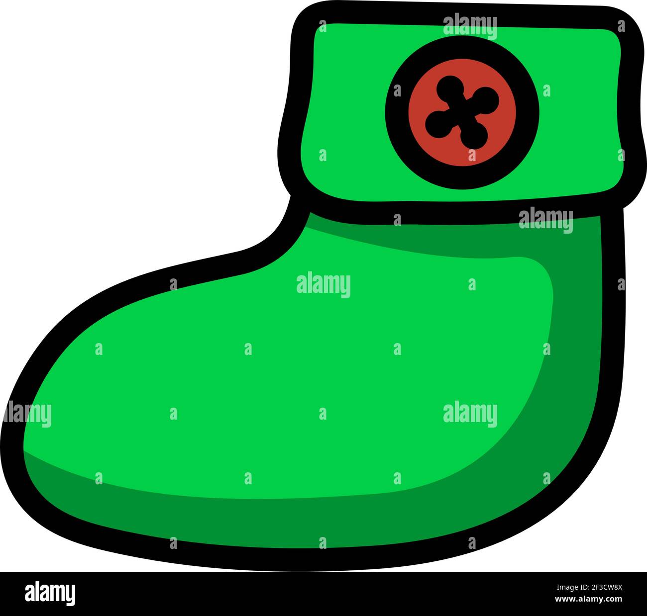 Single flat template title. Editable Thick Outline With Color Fill