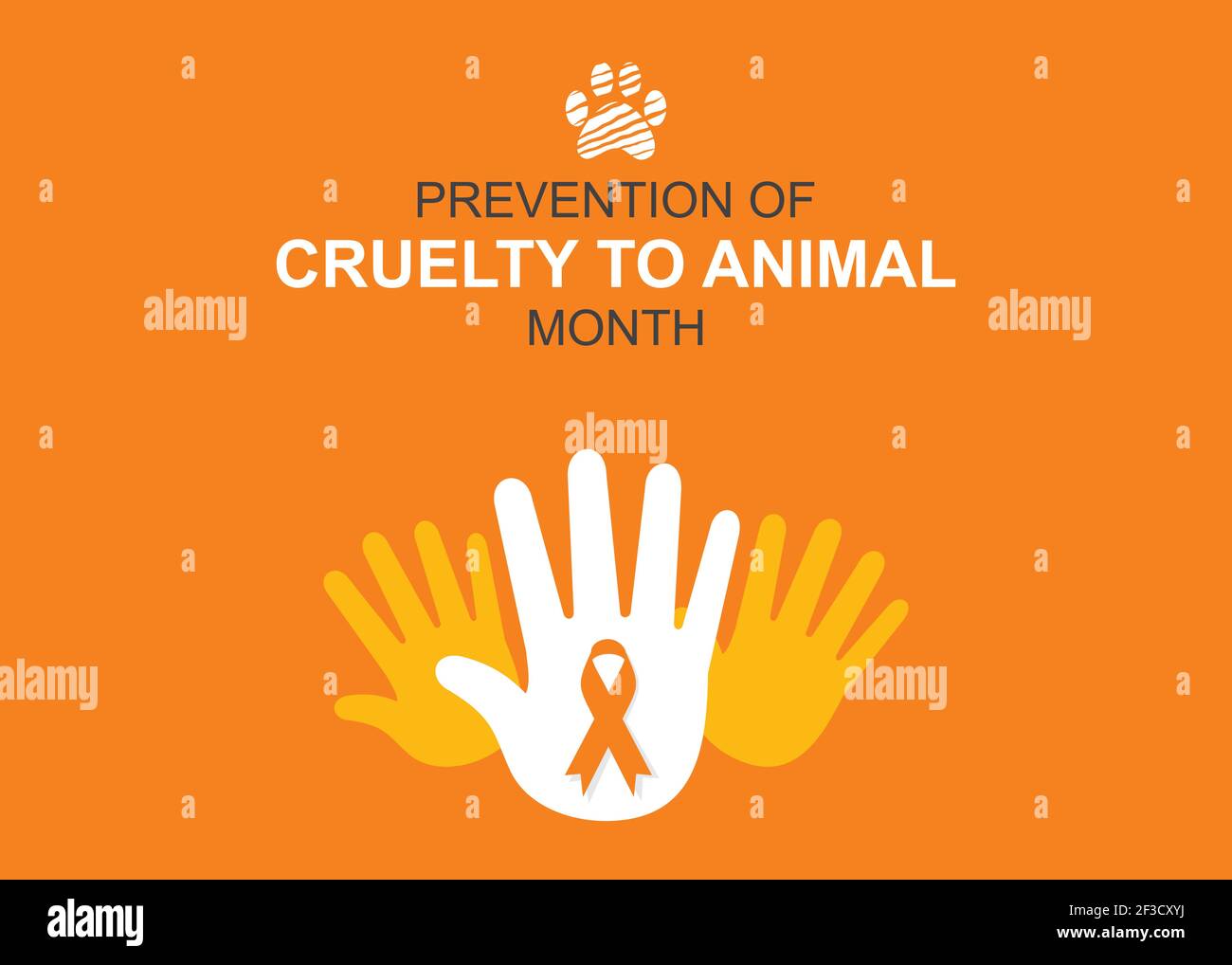 vector illustration is prevention of cruelty to animal month poster design  Stock Vector Image & Art - Alamy