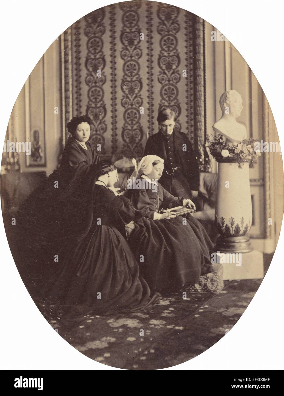 Queen Victoria in Mourning, 1862. Stock Photo