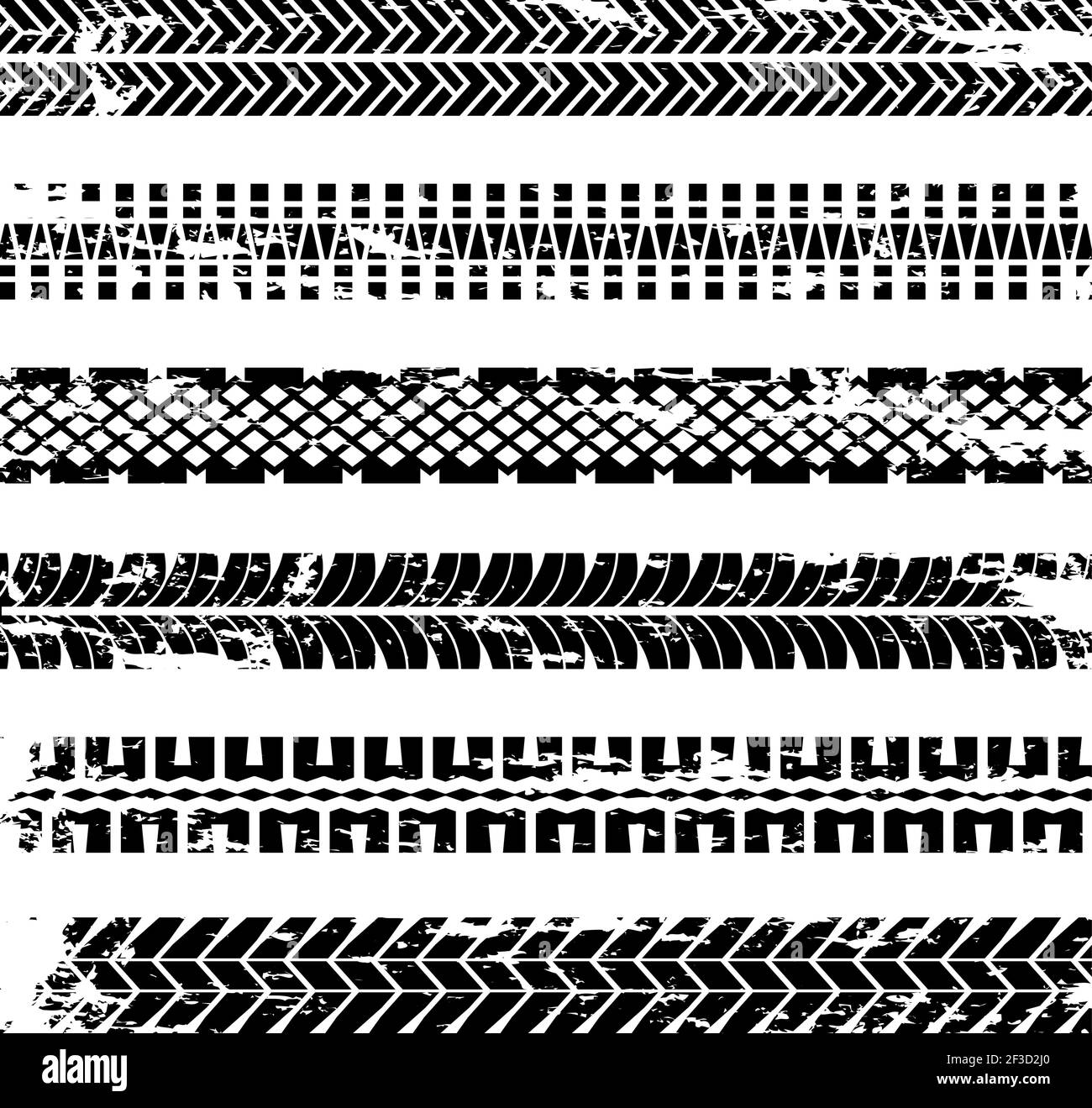 Tire protector. Traces wheels distress trail vector grunge graphics