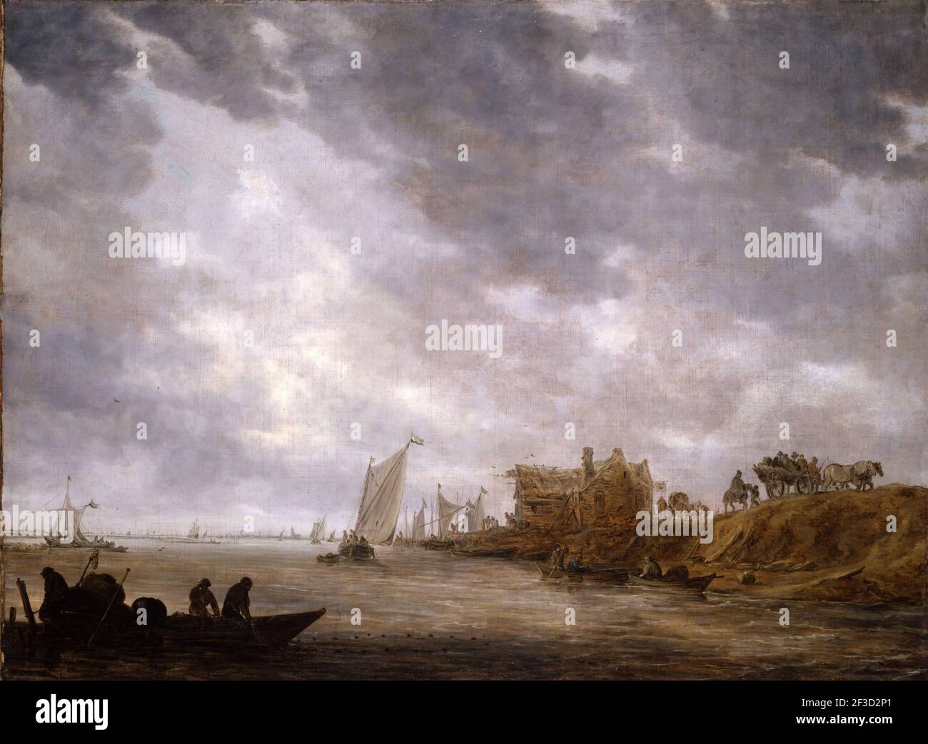 A River Scene, 1642 Stock Photo - Alamy