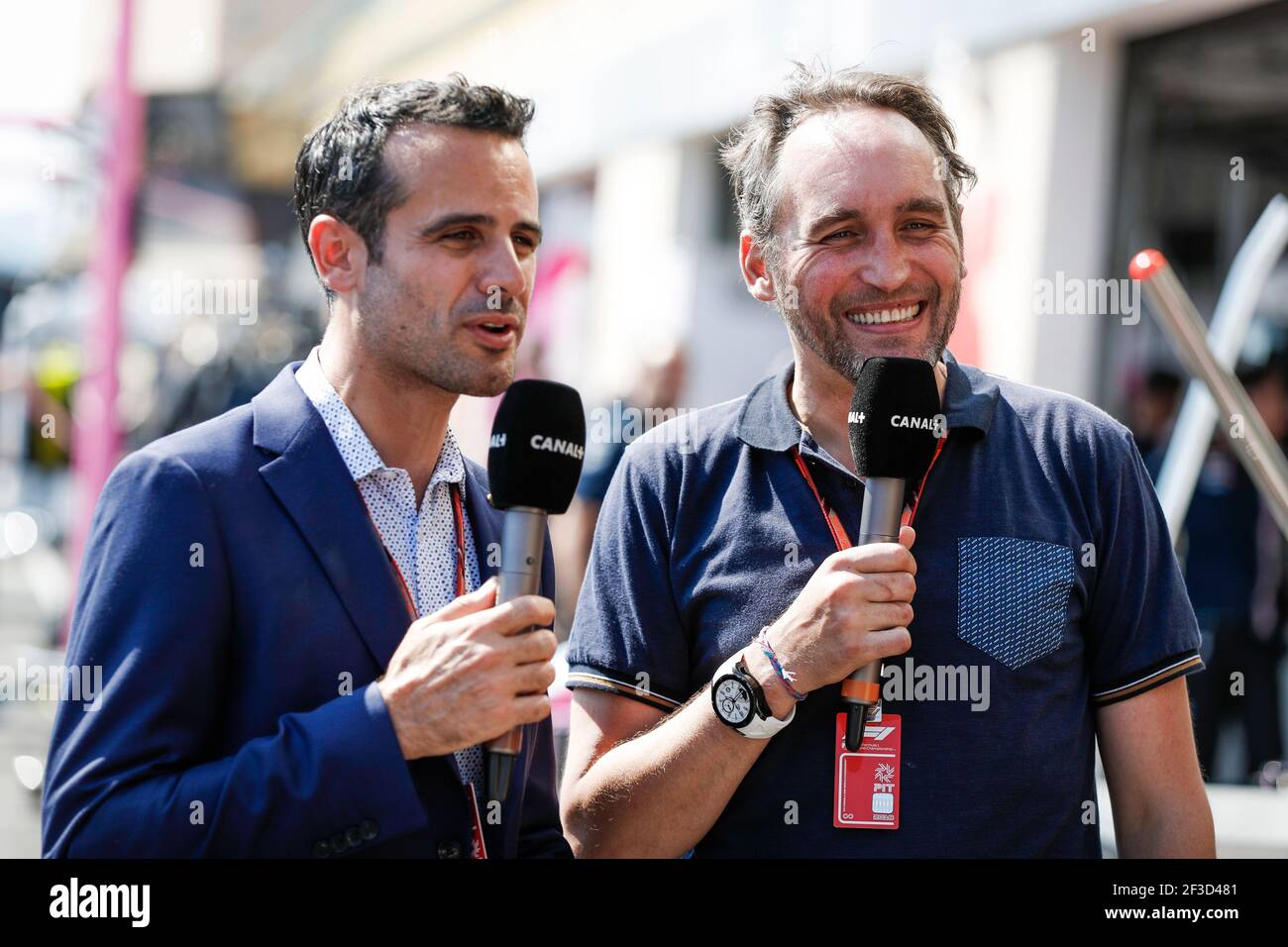 DUPIN Laurent MONTAGNY Franck (fra), TV presenter commentateur Canal+, portrait