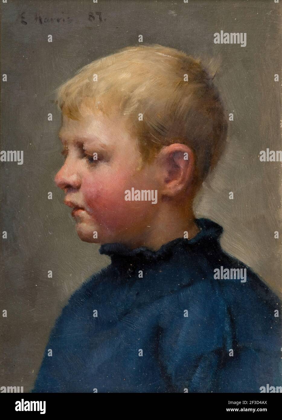 Head Of A Fisher Boy, 1887. Stock Photo