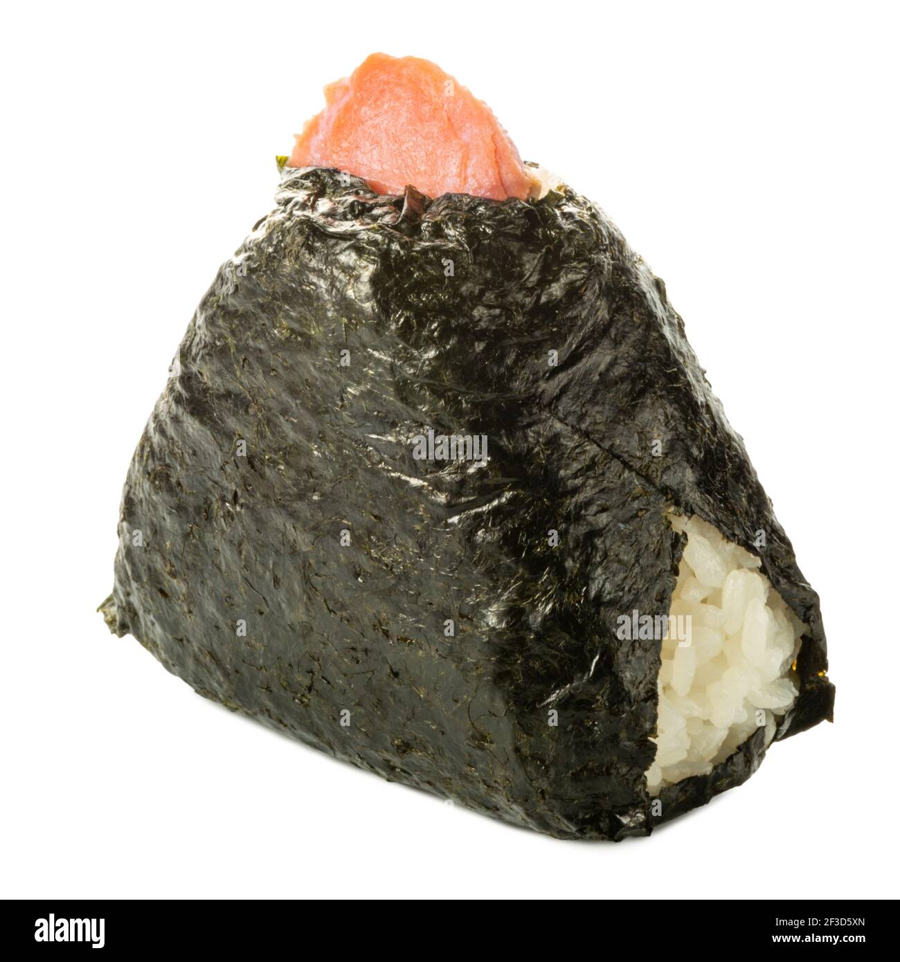 onigiri triangle sushi ball with rice wrapped nori seaweed and salmon