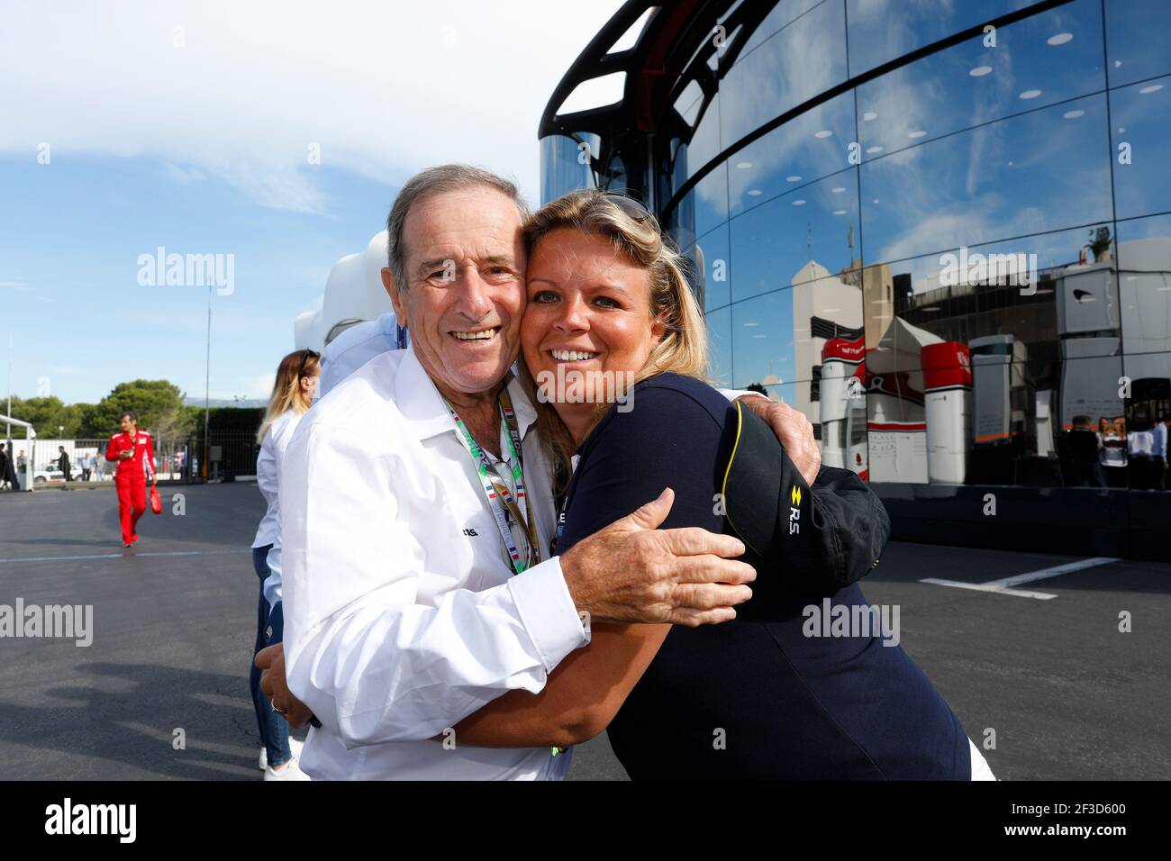 Jean Ragnotti With Alexandra Metral Portrait During The 2018 Formula 