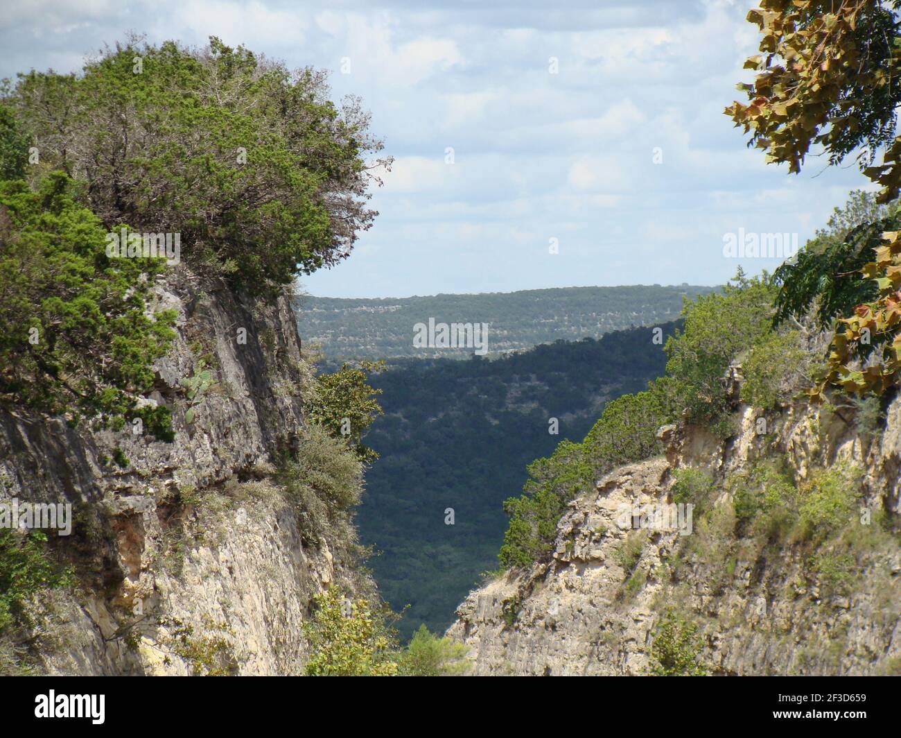 Amazing Pass Between Rocks With View Stock Photo - Alamy