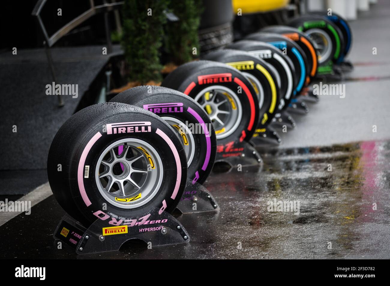 Pirelli ambiance tyres, pneus,, pneus, during the 2018 Formula One World  Championship, Grand Prix of Austria from June 28 to july 1 , in Spielberg,  Austria - Photo Antonin Vincent / DPPI Stock Photo - Alamy