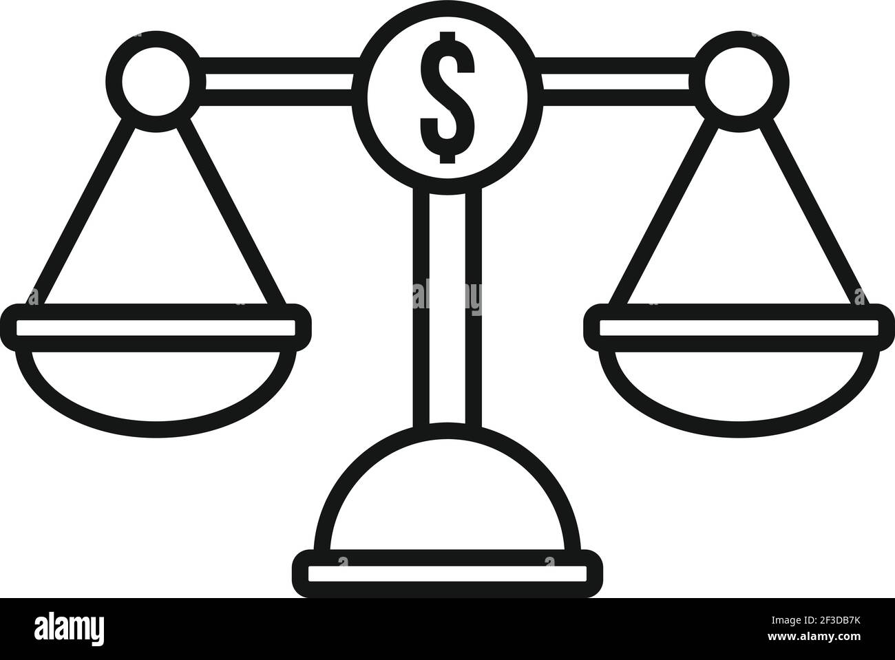 Money scale icon, outline style Stock Vector Image & Art - Alamy