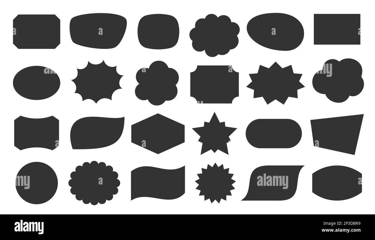 Geometric shapes cartoon Black and White Stock Photos & Images - Page 2 -  Alamy