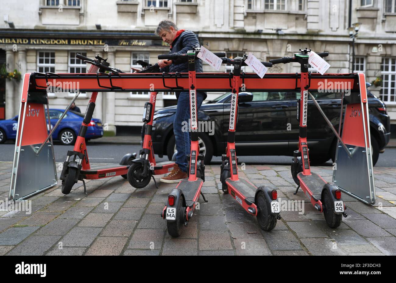 Rental e scooters hires stock photography and images Alamy