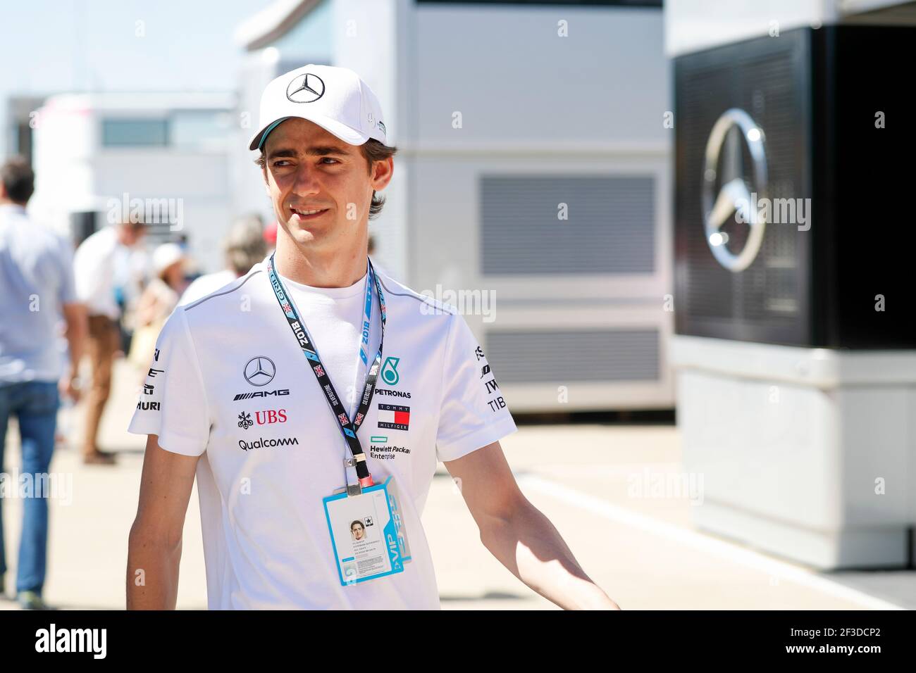 GUTIERREZ Esteban (mex), Simulator driver Mercedes AMG F1 Petronas GP, portrait during the 2018 Formula One World Championship, Grand Prix of England from july 5 to 8, in Silverstone, Great Britain - Photo Florent Gooden / DPPI Stock Photo