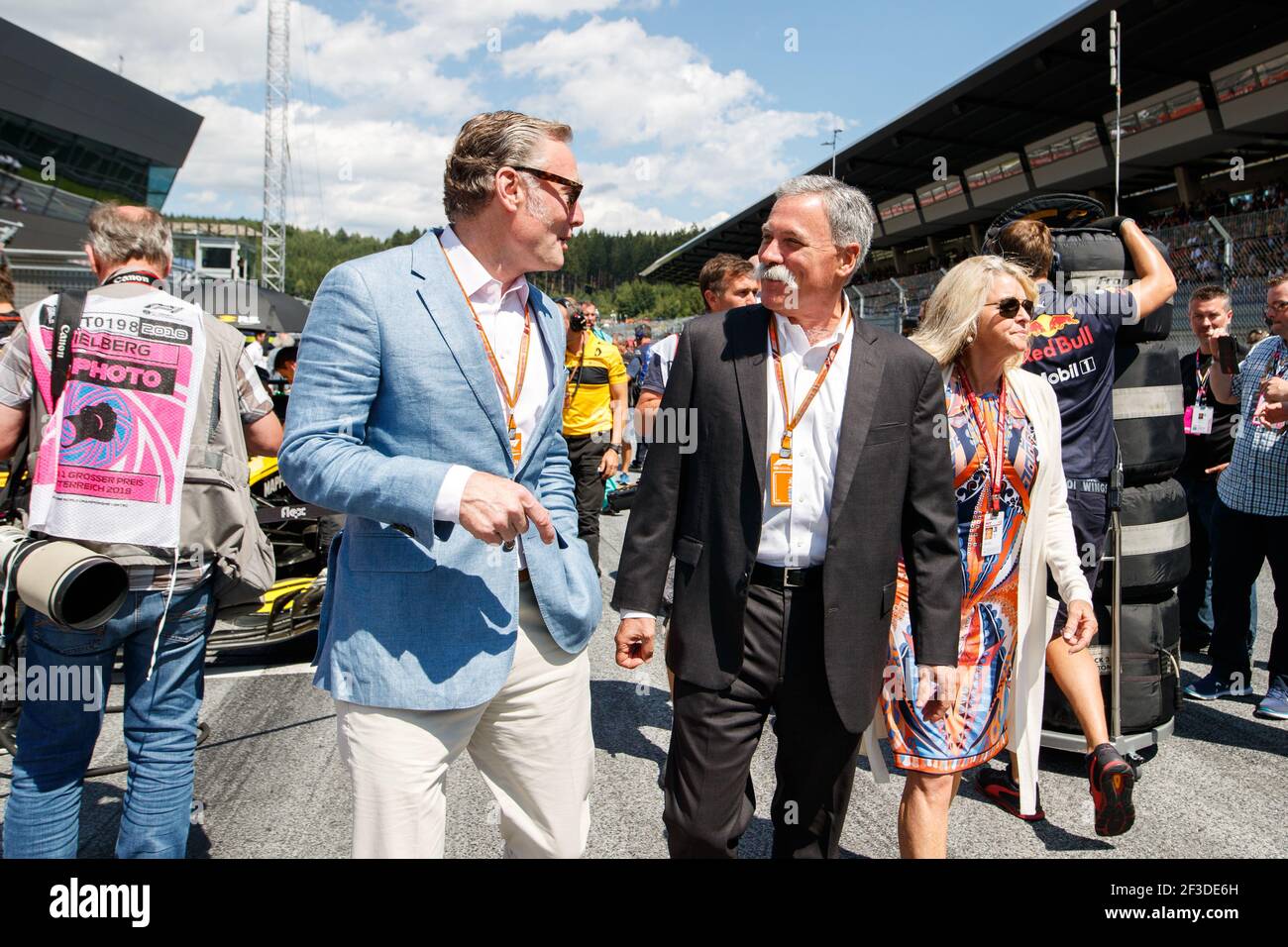 BRATCHES Sean (usa), Managing Director of Commercial Operations, CAREY Chase (usa), Chairman and CEO Formula One Group FOG, portrait during the 2018 Formula One World Championship, Grand Prix of Austria from June 28 to july 1 , in Spielberg, Austria - Photo Antonin Vincent / DPPI Stock Photo