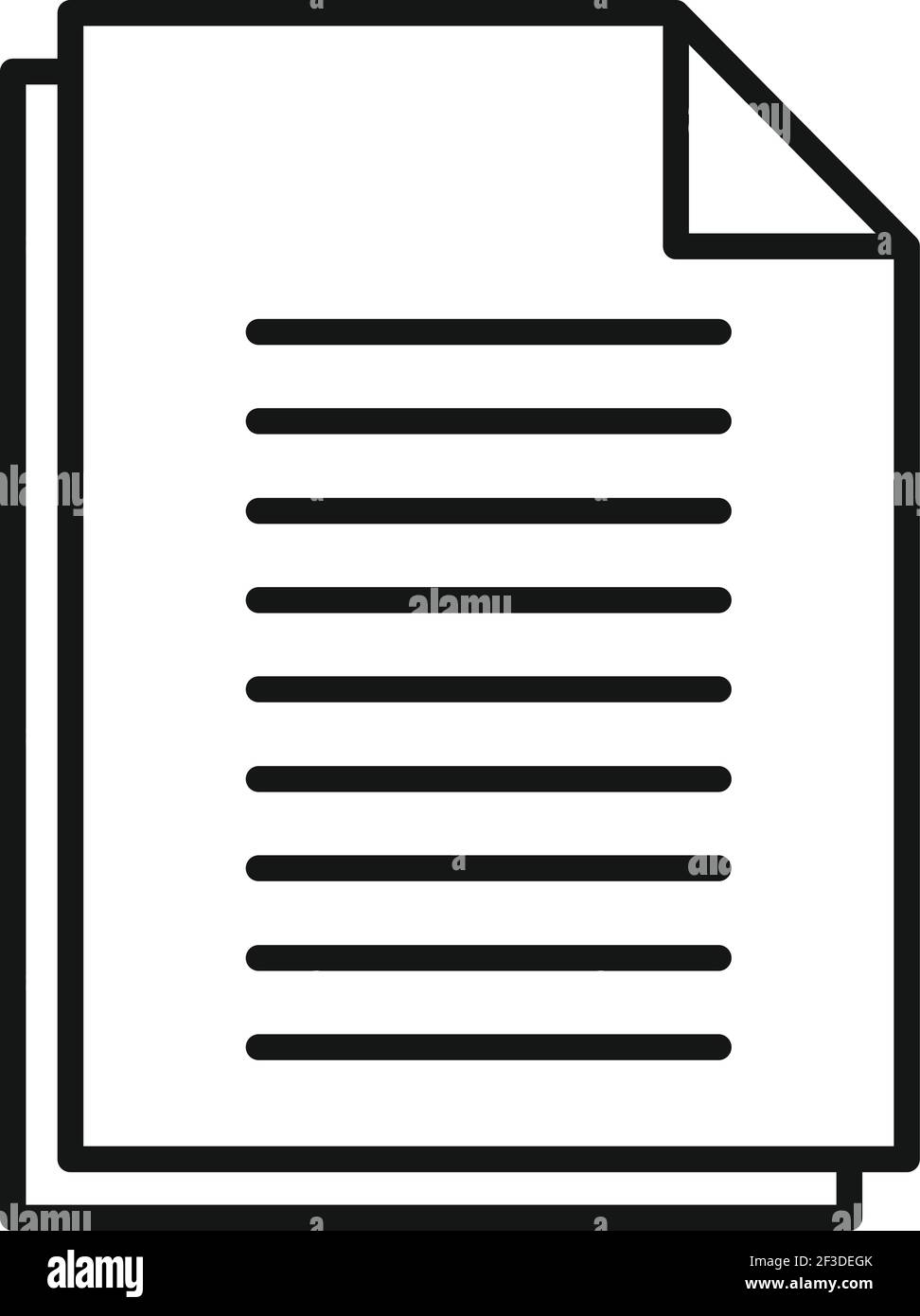 Restructuring contract icon, outline style Stock Vector