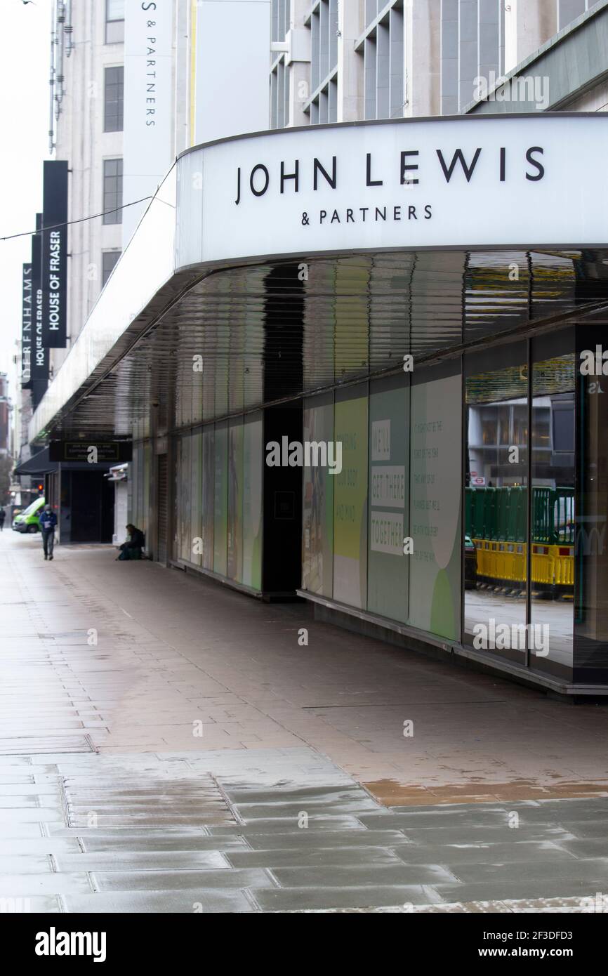 Shut closed John Lewis Oxford street store during London Covid19