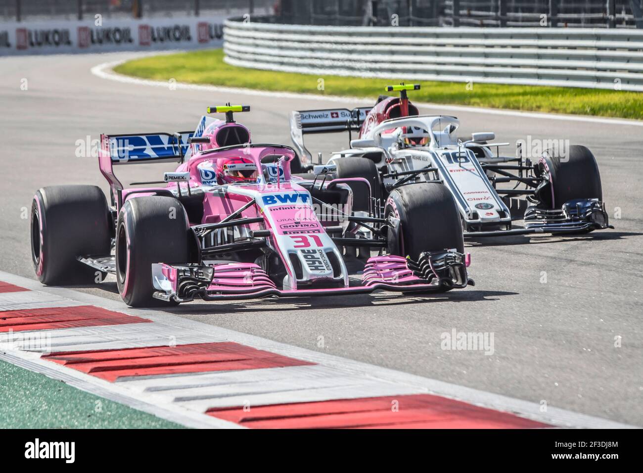 Racing point force india f1 team esteban ocon hi-res stock