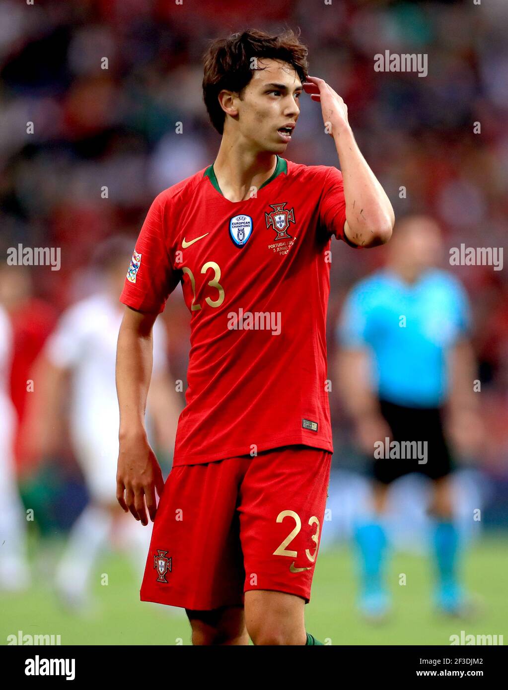 File photo dated 05-06-2019 of Portugal's Joao Felix in action during the Nations League Semi Final at Estadio do Bessa, Porto. Issue date: Tuesday March 16, 2021. Stock Photo