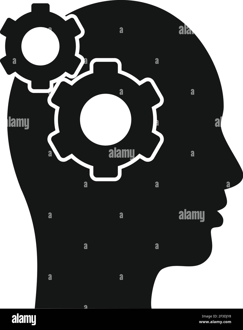 Restructuring gear icon, simple style Stock Vector
