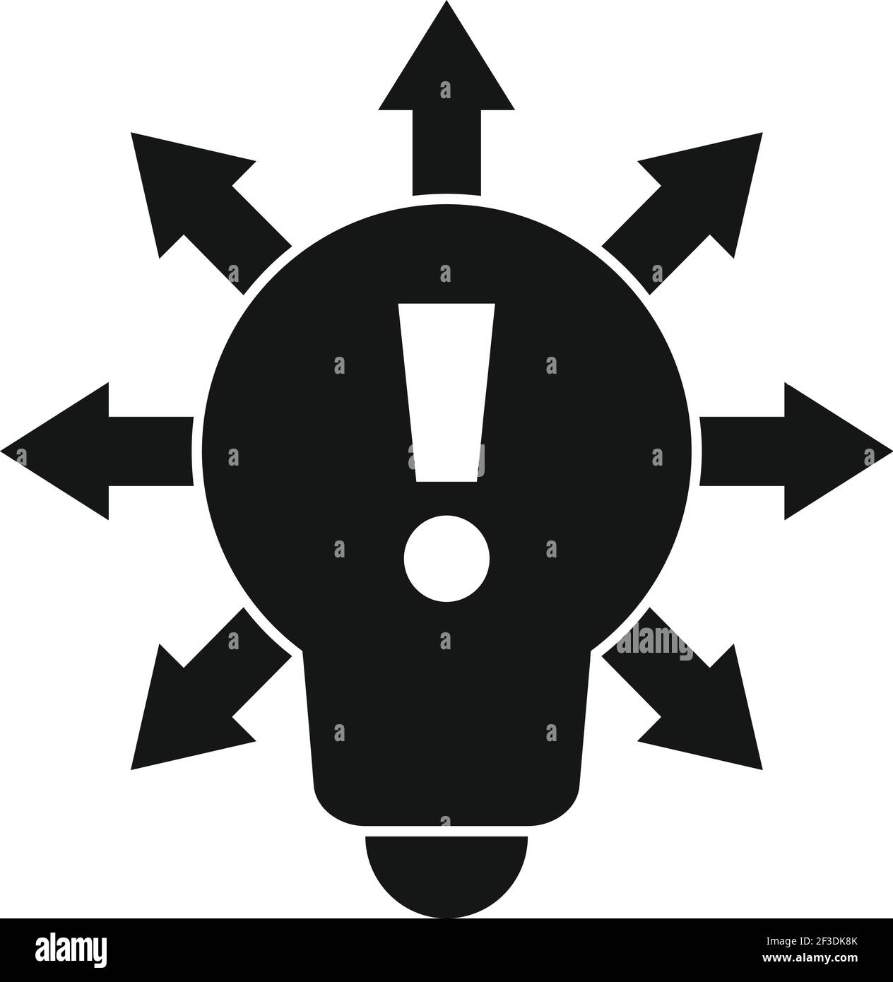 Restructuring idea icon, simple style Stock Vector