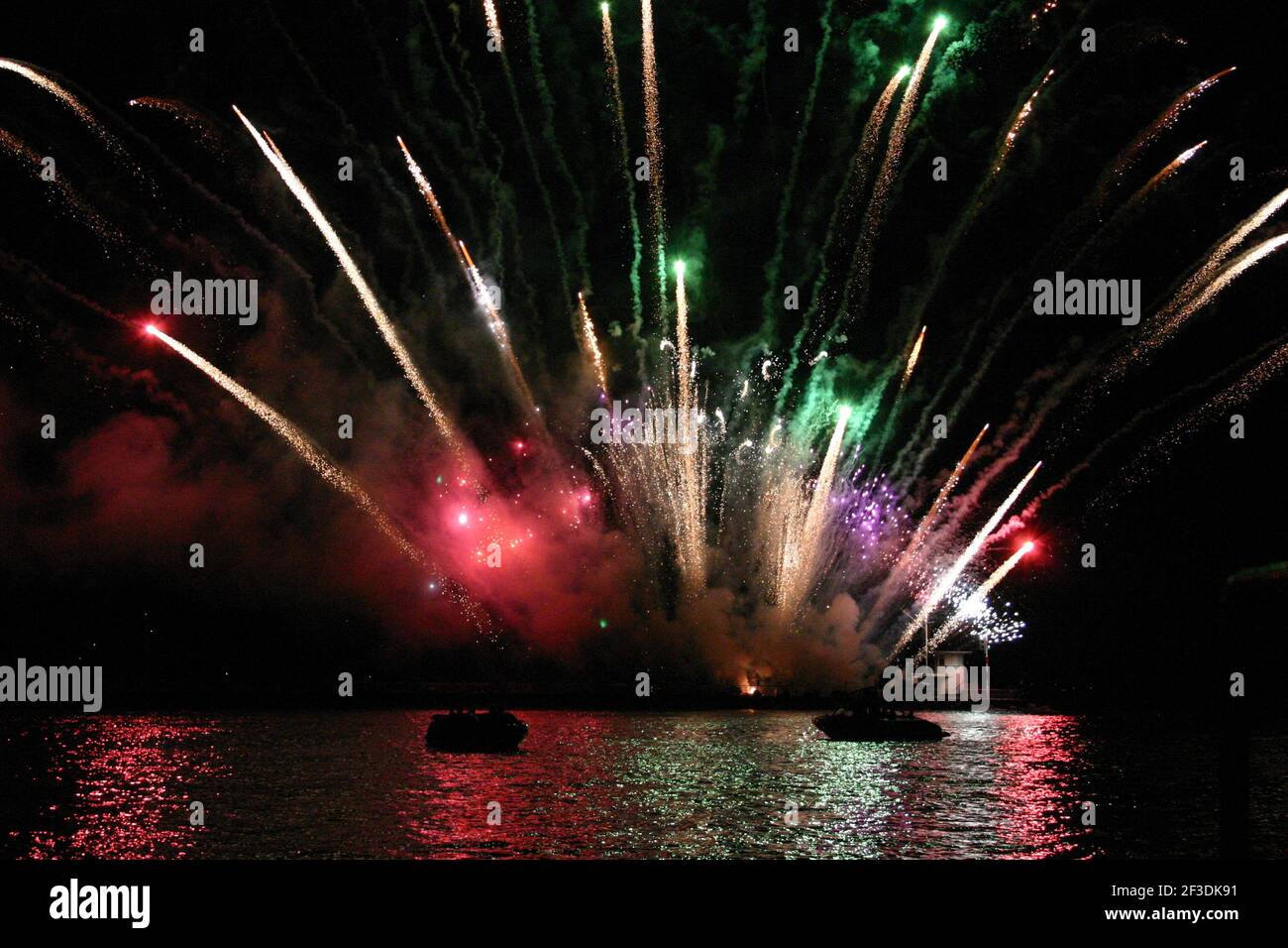 Fireworks over Plymouth Stock Photo Alamy
