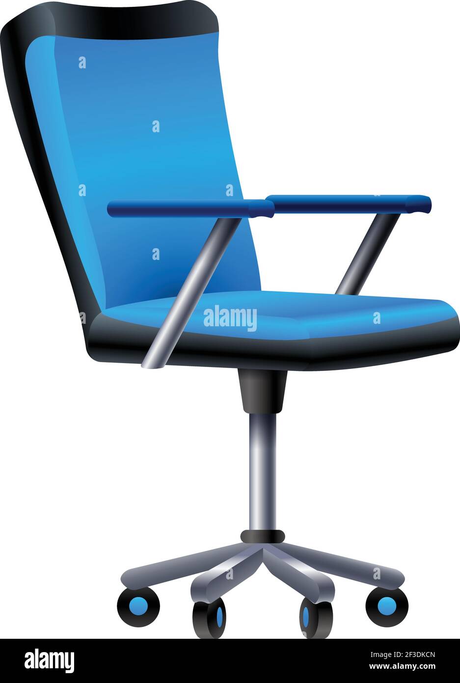 Blue desk chair icon, cartoon style Stock Vector Image & Art - Alamy
