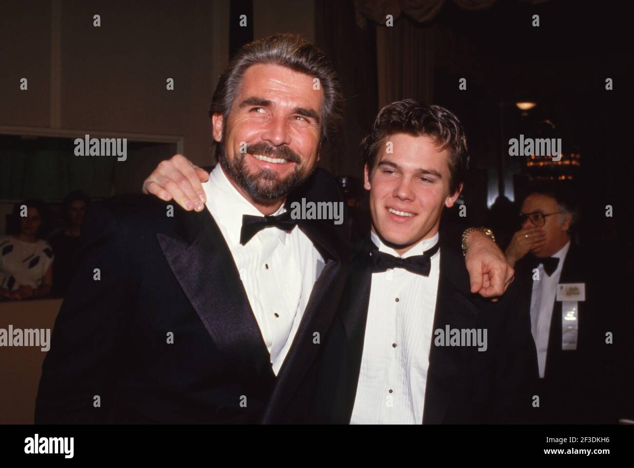 BEVERLY HILLS, CA - JANUARY 31: Actor James Brolin and son actor Josh Brolin attend the 44th Annual Golden Globe Awards on January 31, 1987 at the Beverly Hilton Hotel in Beverly Hills, Californi Credit: Ralph Dominguez/MediaPunch Stock Photo