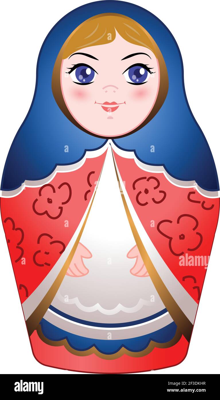 Russian nested doll icon, cartoon style Stock Vector Image & Art Alamy