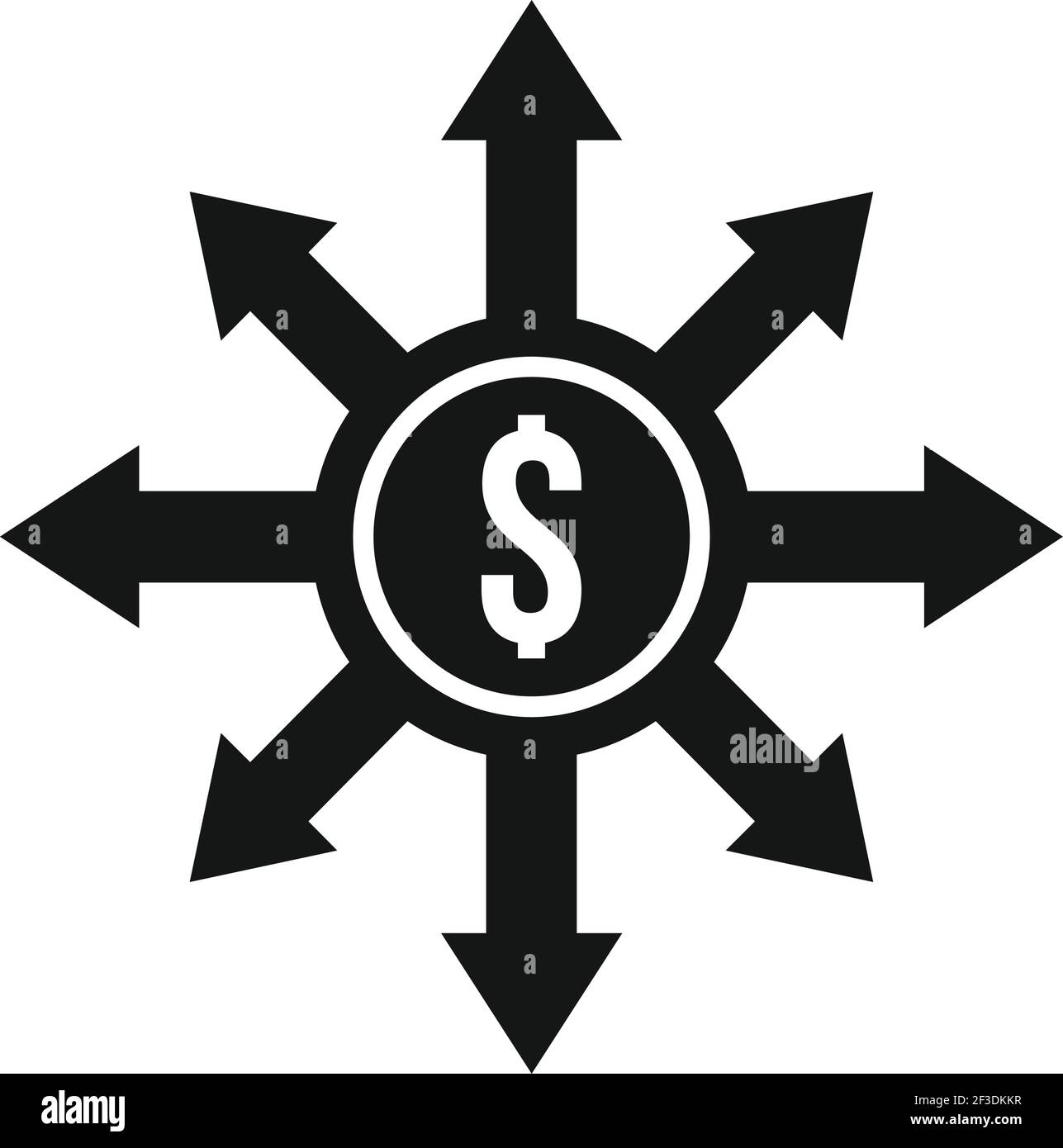 Debt restructuring icon, simple style Stock Vector