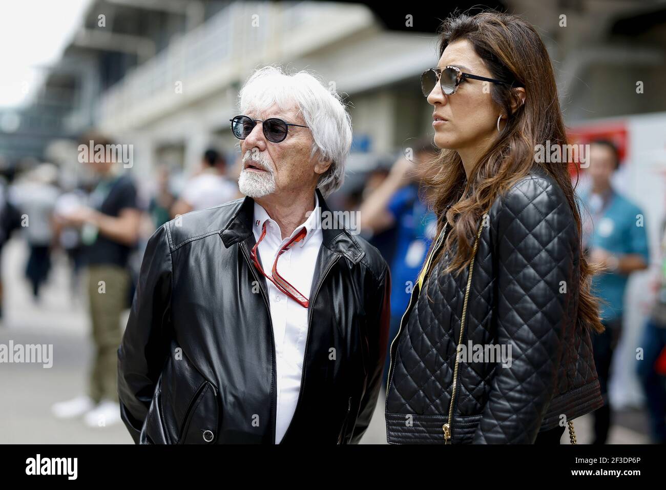 ECCLESTONE Bernie (gbr), former CEO of Formula One Group, portrait, and his wife FABIANA FLOSI during the 2018 Formula One World Championship, Brazil Grand Prix from November 08 to 11 in Sao Paulo, Brazil - Photo DPPI Stock Photo