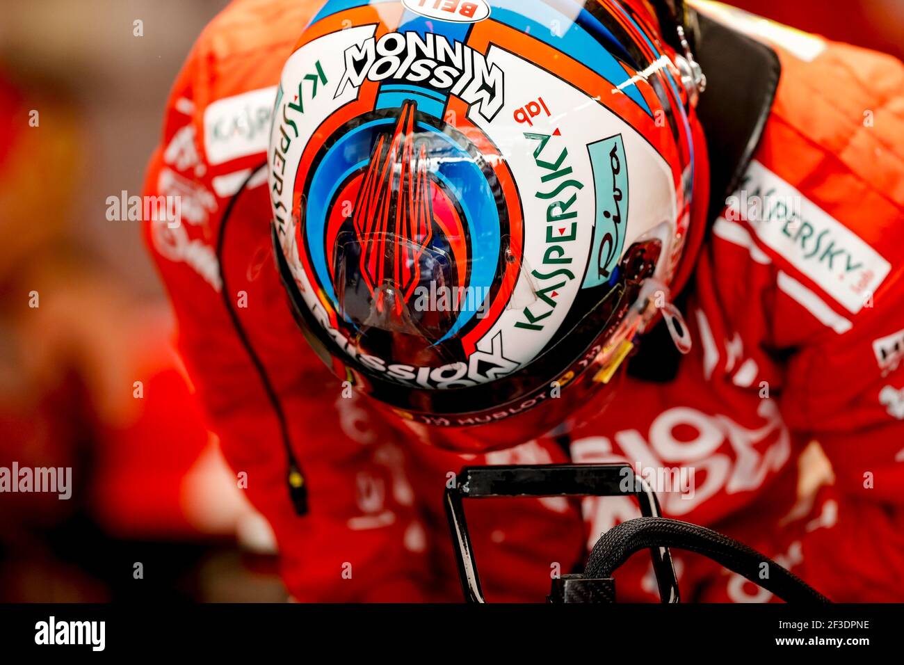 RAIKKONEN Kimi (fin), Scuderia Ferrari SF71H, portrait helmet, casque,  during the 2018 Formula One World Championship, Abu Dhabi Grand Prix from  November 22 to 25 in Yas Marina - Photo DPPI Stock Photo - Alamy