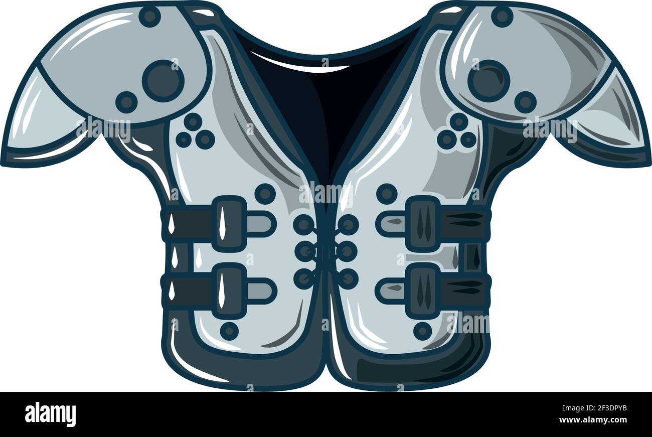 american football shoulder pads protection Stock Vector Image