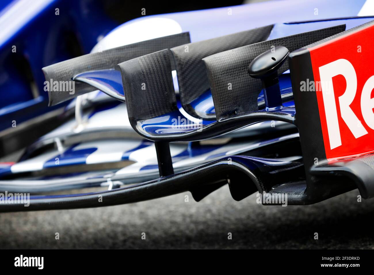 Front wing of the STR13 during Toro Rosso STR13 launch at Barcelone, February 26, 2018 - Photo Florent Gooden / DPPI Stock Photo