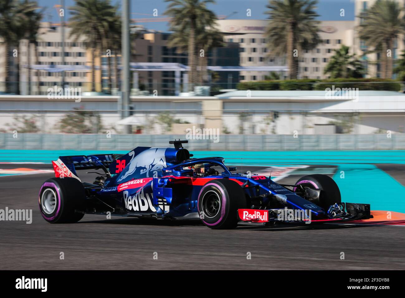 38 Gelael Sean Idn Reserve Driver Scuderia Toro Rosso Honda Str13 Action During 18 F1 Tests At Abu Dhabi Uae On November 27th 18 Photo Diederik Van Der Laan Dppi Stock Photo Alamy