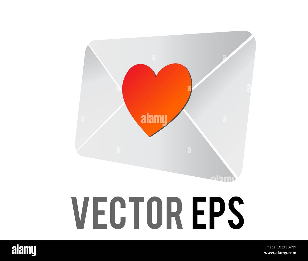 Cartoon email envelope message letter Royalty Free Vector